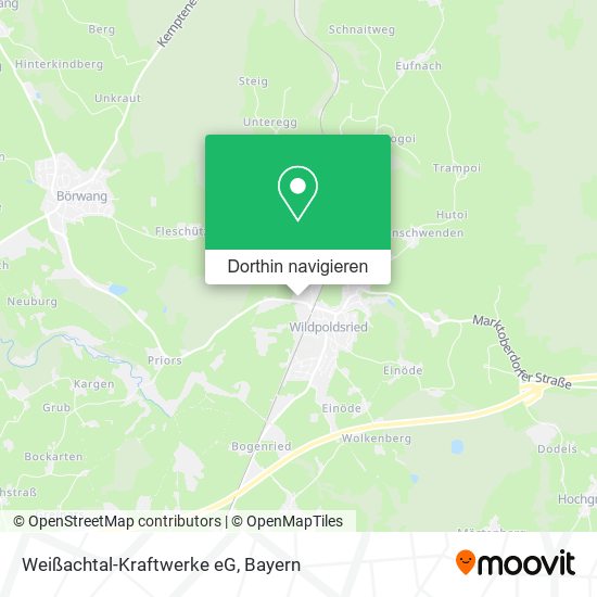 Weißachtal-Kraftwerke eG Karte
