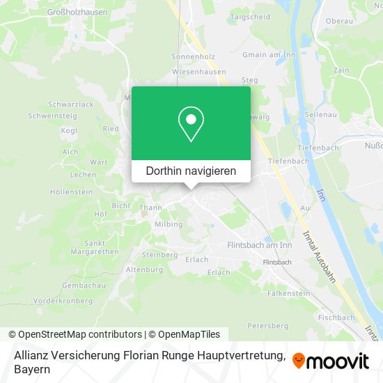 Allianz Versicherung Florian Runge Hauptvertretung Karte