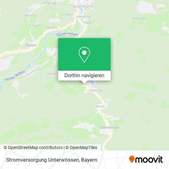 Stromversorgung Unterwössen Karte