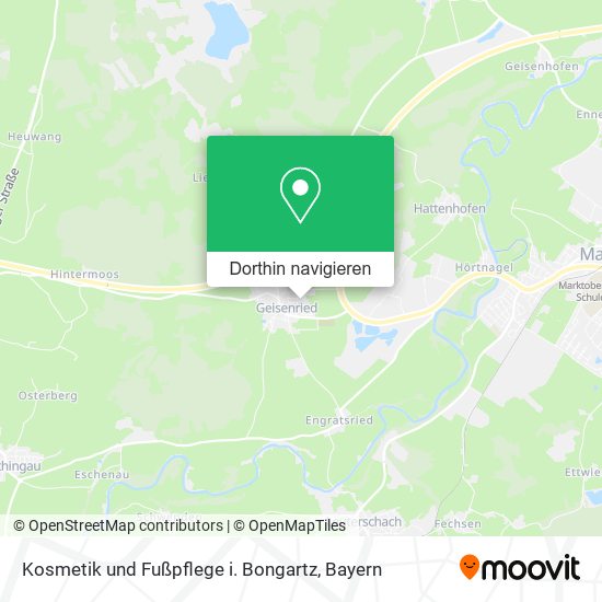 Kosmetik und Fußpflege i. Bongartz Karte