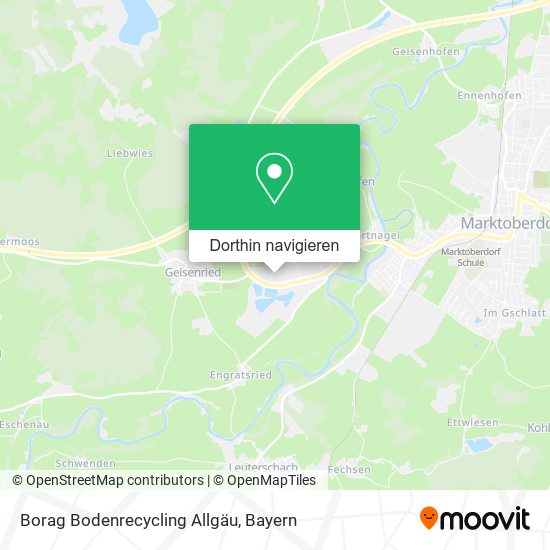 Borag Bodenrecycling Allgäu Karte