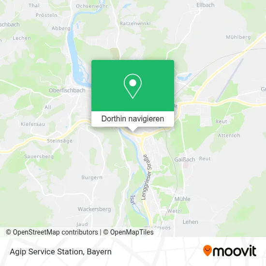 Agip Service Station Karte