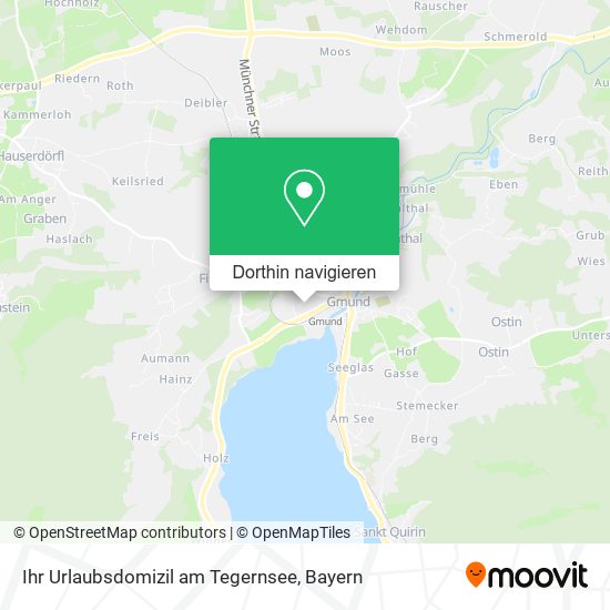 Ihr Urlaubsdomizil am Tegernsee Karte
