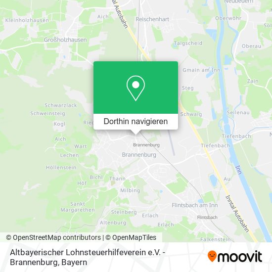 Altbayerischer Lohnsteuerhilfeverein e.V. - Brannenburg Karte