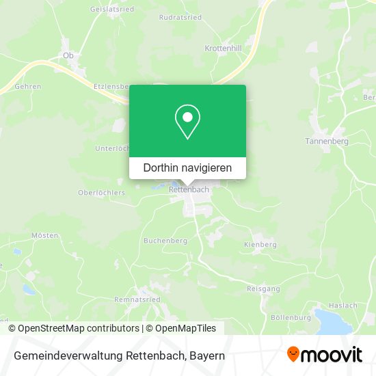 Gemeindeverwaltung Rettenbach Karte