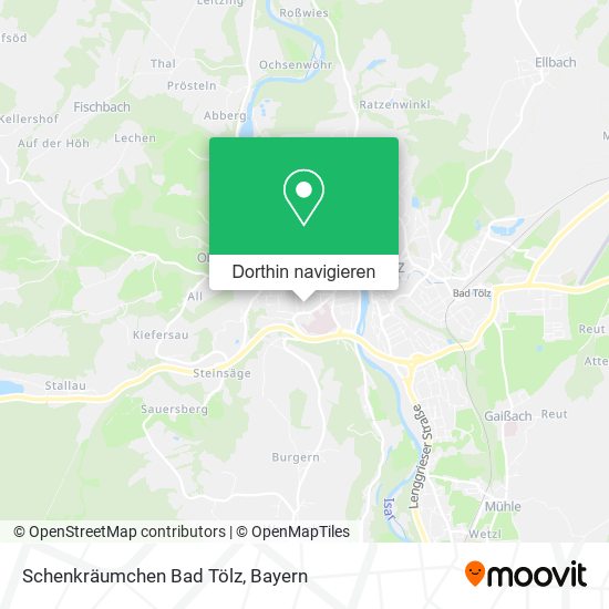 Schenkräumchen Bad Tölz Karte
