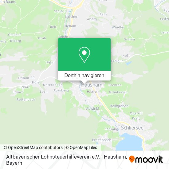 Altbayerischer Lohnsteuerhilfeverein e.V. - Hausham Karte