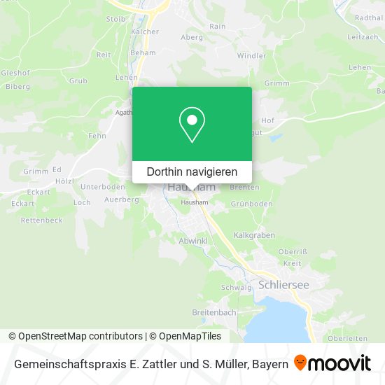 Gemeinschaftspraxis E. Zattler und S. Müller Karte