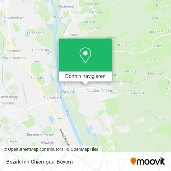 Bezirk Inn-Chiemgau Karte