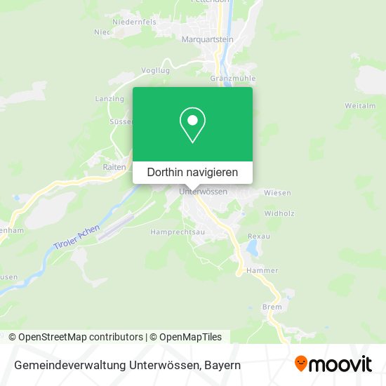 Gemeindeverwaltung Unterwössen Karte