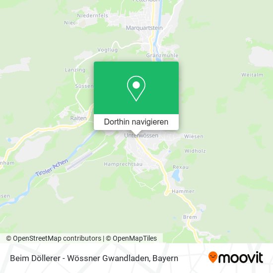 Beim Döllerer - Wössner Gwandladen Karte