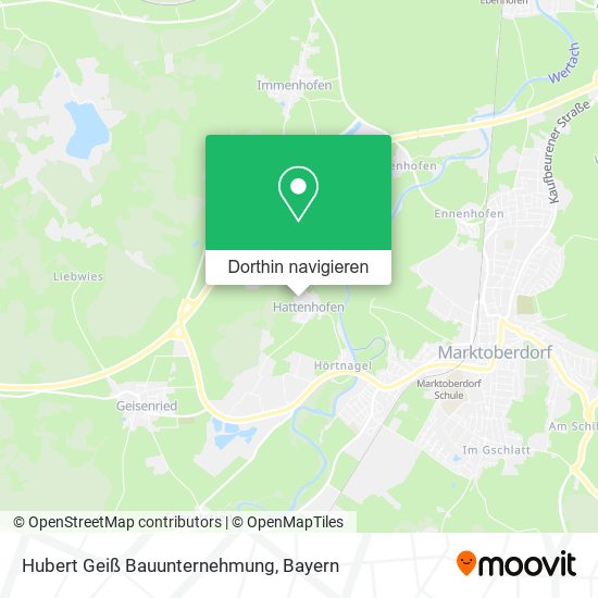 Hubert Geiß Bauunternehmung Karte
