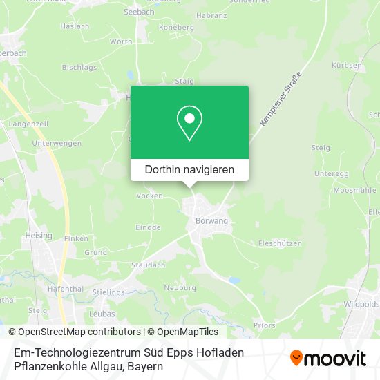 Em-Technologiezentrum Süd Epps Hofladen Pflanzenkohle Allgau Karte