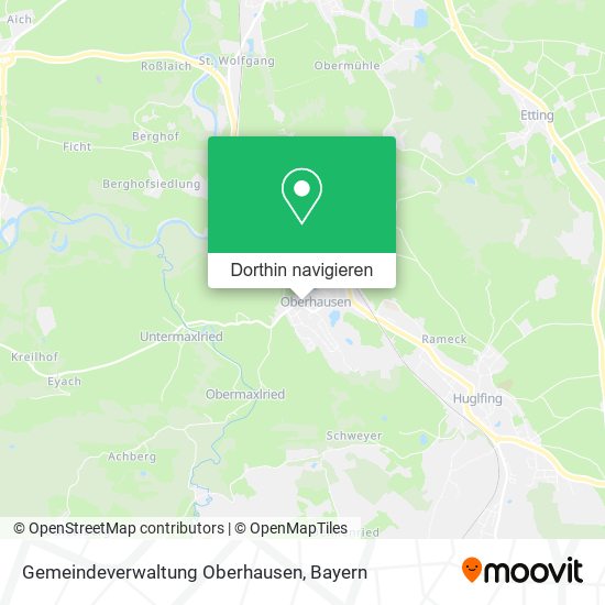 Gemeindeverwaltung Oberhausen Karte