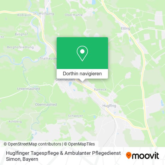 Huglfinger Tagespflege & Ambulanter Pflegedienst Simon Karte