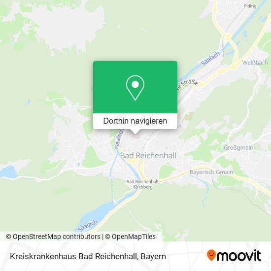 Kreiskrankenhaus Bad Reichenhall Karte