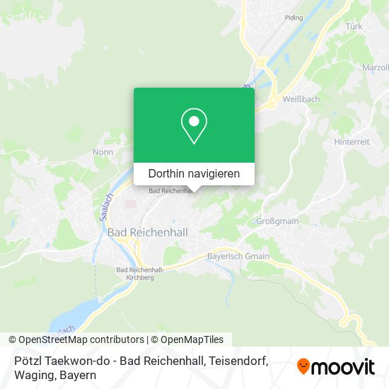 Pötzl Taekwon-do - Bad Reichenhall, Teisendorf, Waging Karte