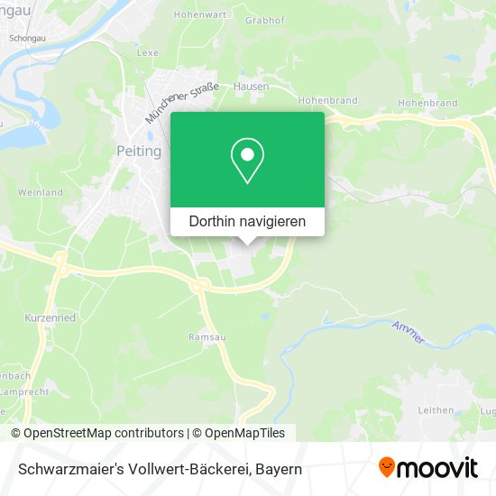 Schwarzmaier's Vollwert-Bäckerei Karte