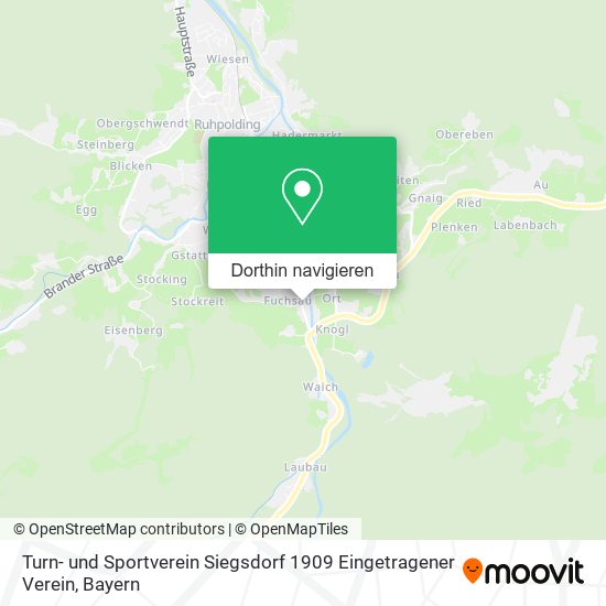 Turn- und Sportverein Siegsdorf 1909 Eingetragener Verein Karte