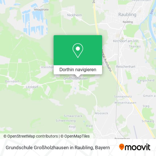 Grundschule Großholzhausen in Raubling Karte