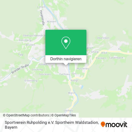 Sportverein Ruhpolding e.V. Sportheim Waldstadion Karte