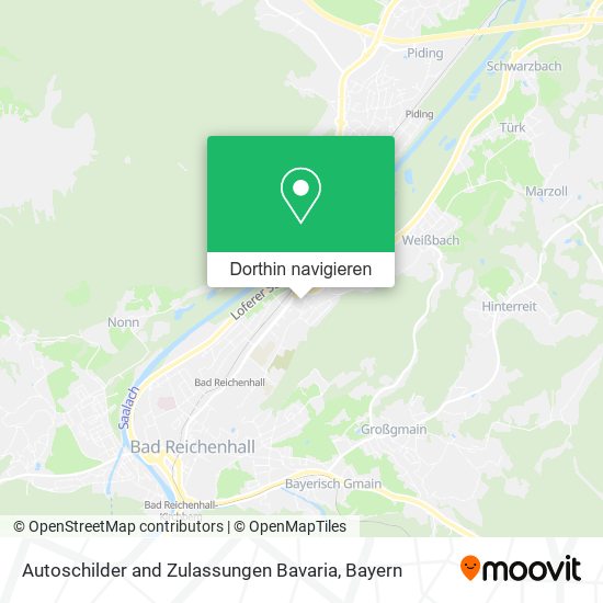Autoschilder and Zulassungen Bavaria Karte
