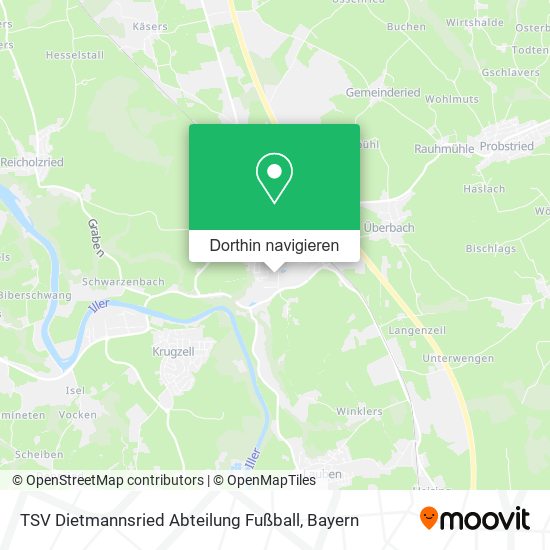 TSV Dietmannsried Abteilung Fußball Karte