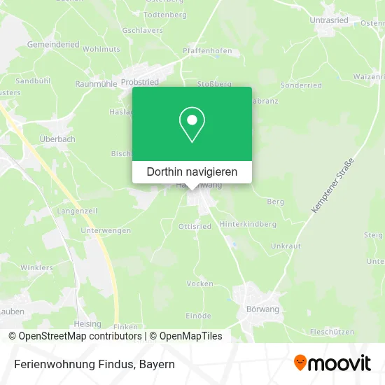 Ferienwohnung Findus Karte