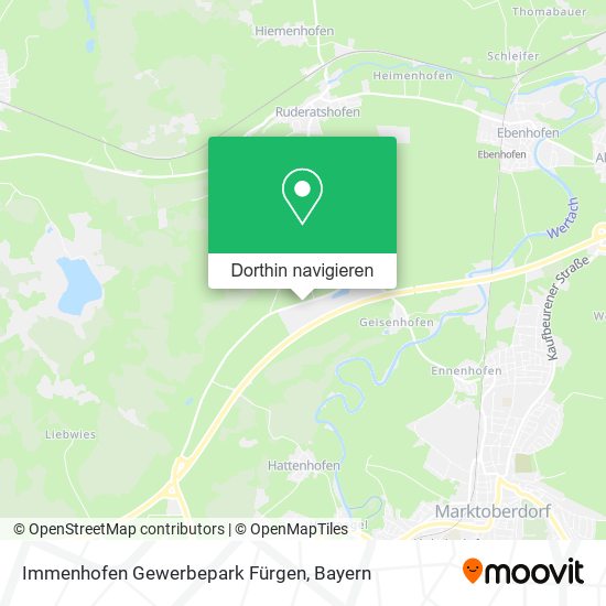 Immenhofen Gewerbepark Fürgen Karte