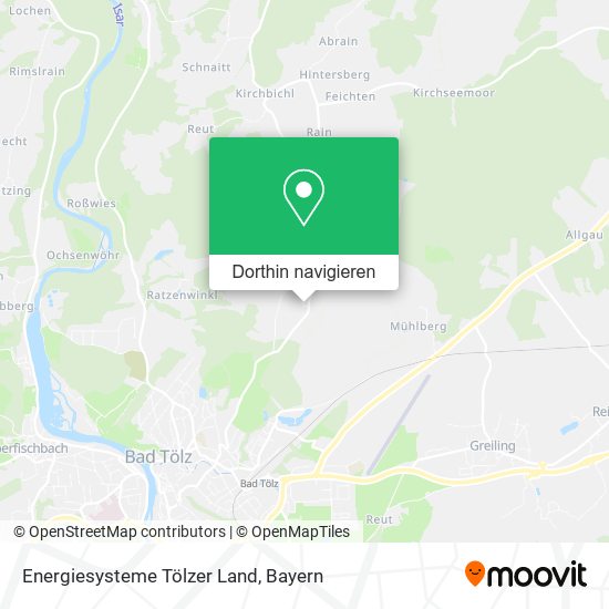 Energiesysteme Tölzer Land Karte