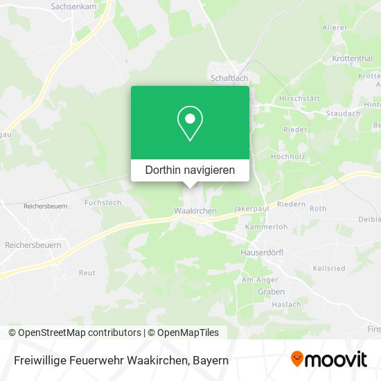 Freiwillige Feuerwehr Waakirchen Karte