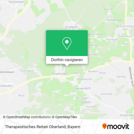 Therapeutisches Reiten Oberland Karte
