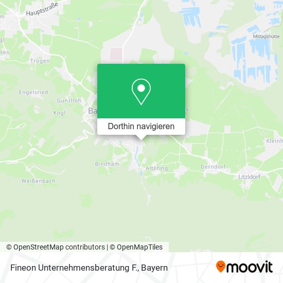 Fineon Unternehmensberatung F. Karte