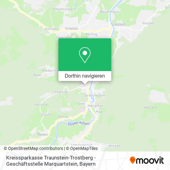 Kreissparkasse Traunstein-Trostberg - Geschäftsstelle Marquartstein Karte