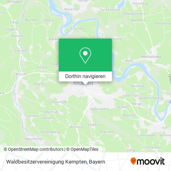 Waldbesitzervereinigung Kempten Karte