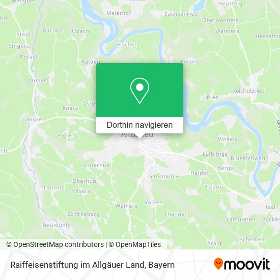 Raiffeisenstiftung im Allgäuer Land Karte