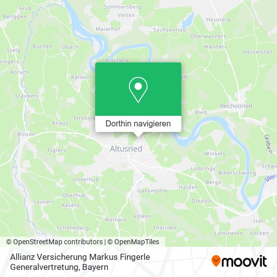 Allianz Versicherung Markus Fingerle Generalvertretung Karte