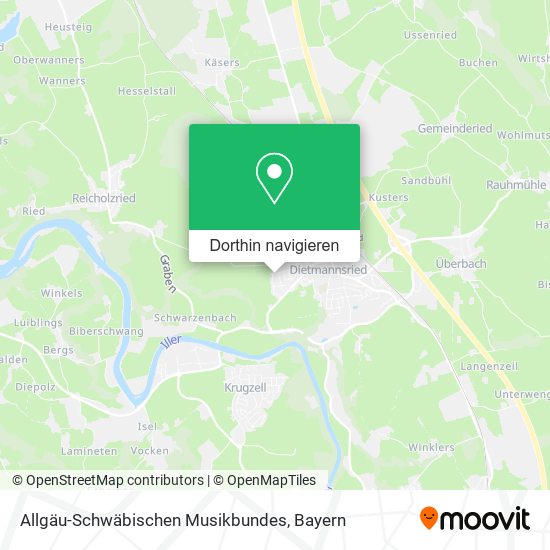 Allgäu-Schwäbischen Musikbundes Karte
