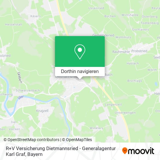 R+V Versicherung Dietmannsried - Generalagentur Karl Graf Karte