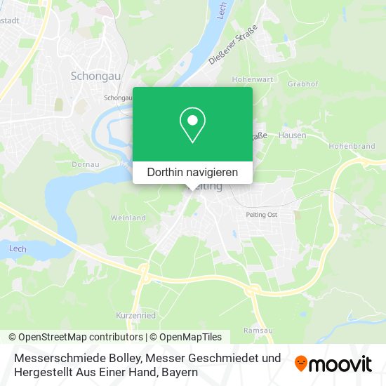Messerschmiede Bolley, Messer Geschmiedet und Hergestellt Aus Einer Hand Karte