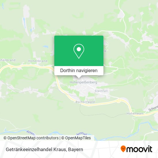 Getränkeeinzelhandel Kraus Karte