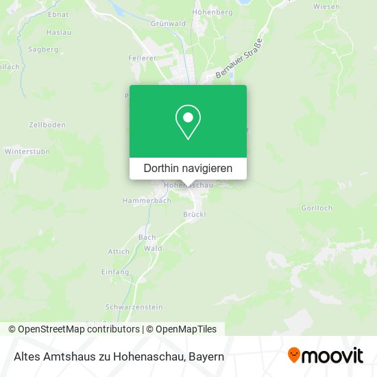 Altes Amtshaus zu Hohenaschau Karte