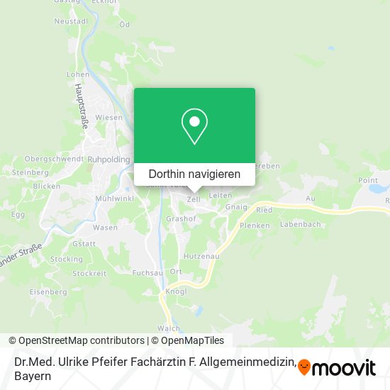 Dr.Med. Ulrike Pfeifer Fachärztin F. Allgemeinmedizin Karte