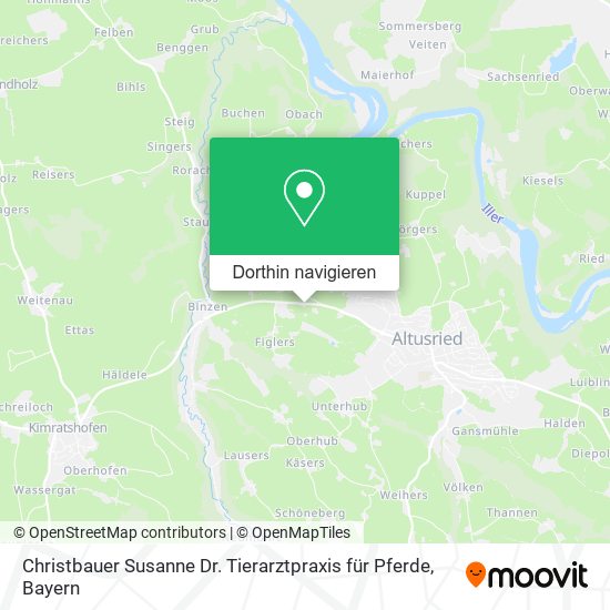 Christbauer Susanne Dr. Tierarztpraxis für Pferde Karte