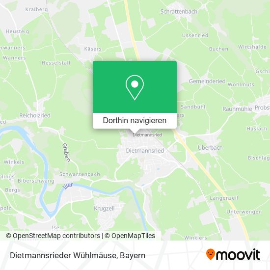 Dietmannsrieder Wühlmäuse Karte