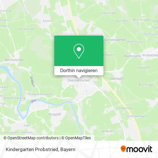Kindergarten Probstried Karte