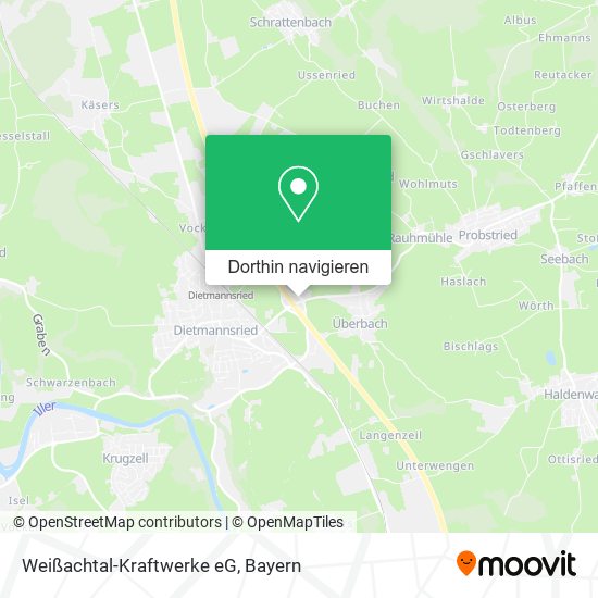 Weißachtal-Kraftwerke eG Karte
