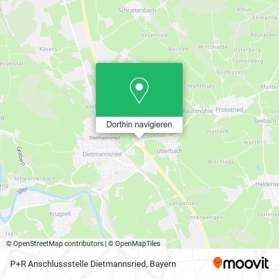 P+R Anschlussstelle Dietmannsried Karte
