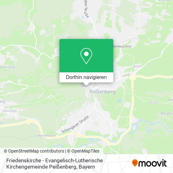 Friedenskirche - Evangelisch-Lutherische Kirchengemeinde Peißenberg Karte