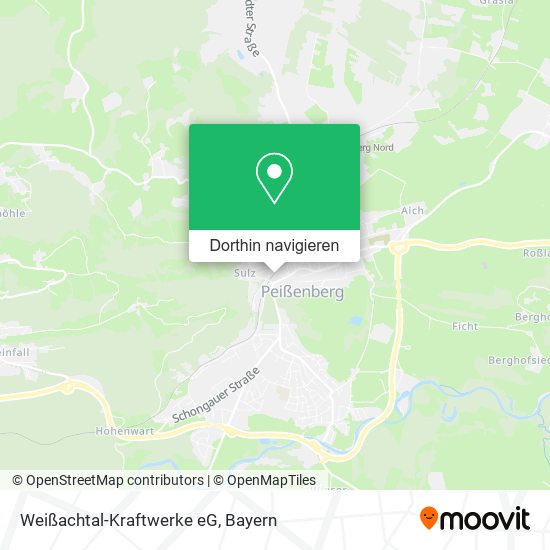 Weißachtal-Kraftwerke eG Karte